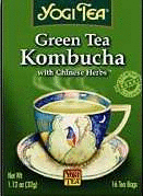 Yogi Teas Organic Green Tea W/kombucha Green Tea, 16 bag