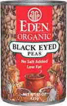 Black Eyed Peas, Organic, 12 x 15 ozs. by Eden Foods