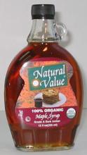NV Maple Syrup, Grade B, Organic, 12 x 32 ozs. by Natural Value