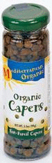 Whole Capers, Organic, 12 x 3.5 ozs. by Mediterranean Organics