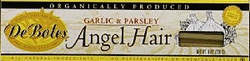 Angel Hair Garlic & Parsley, Org, 12 x 8 ozs. by DeBoles