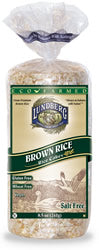 Rice Cakes, Brown, Unsalted, 12 x 8 ozs. by Lundberg