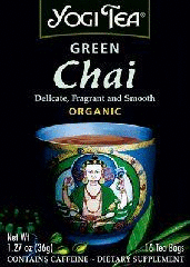 Yogi Teas Organic Chai, Green Beverage Tea, 16 bag