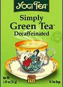 Yogi Teas Organic Simply Green, Decaf Green Tea, 16 bag