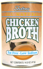 Chicken Broth Lo-Salt, 12 x 14 ozs. by Shelton