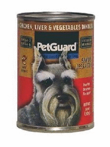 PetGuard Chicken,Liver&Veg Dinner,Sr, 14 ozs. by PetGuard