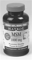 Natrol MSM 1000 Mg Bonus Size, 180 cap