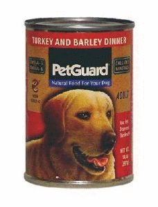 PetGuard Turkey&Barley Dinner,Adult, 14 ozs. by PetGuard