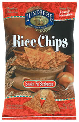 Rice Chips, Santa Fe Barbeque, 12 x 6 ozs. by Lundberg