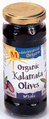 Kalamata Olives, Whole, Organic, 12 x 8.5 ozs. by Mediterranean Organics