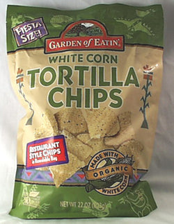 White Corn Tortilla Chips, Fiesta Si, 10 x 22 ozs. by Garden of Eatin'