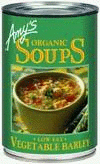 Vegetable Barley Soup, Organic, 12 x 14.1 ozs. by Amy's
