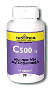 C with Bioflavs, 500mg, 90 ct by Thompson Nutritional