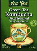 Yogi Teas Organic Green Tea, Decaf W/Kombucha Green Tea, 16 bag