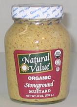 Stone Ground Mustard, Organic, 12 x 8 ozs. by Natural Value