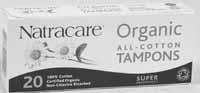 Super Non-applicator Tampons, Organic, 10 ct by Natracare