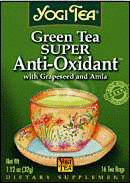 Yogi Teas Organic Green Tea Super Anti Oxidant Green Tea, 16 bag