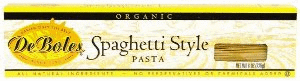 Thin Spaghetti, Organic, 12 x 8 ozs. by DeBoles