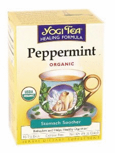 Yogi Teas Organic Peppermint Beverage Tea, 16 bag